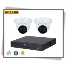 HDCVI Dahua 5MP Videoovervågning Dome Kamera Sæt 2